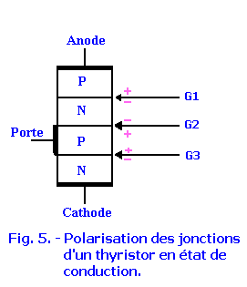 Polarisation_des_jonctions_d_un_thyristor_conduction